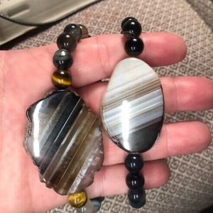 Black agate bracelet